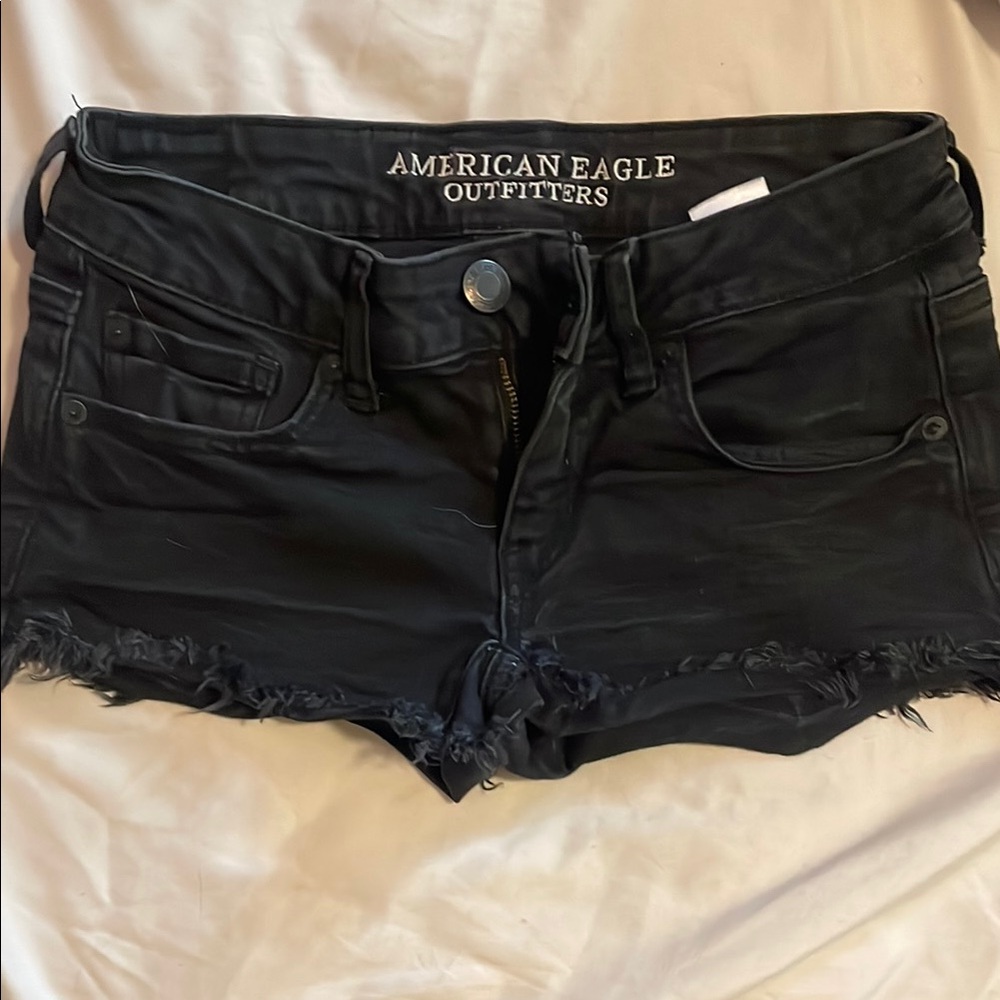 American Eagle Outfitters Women's Black Jean Shorts